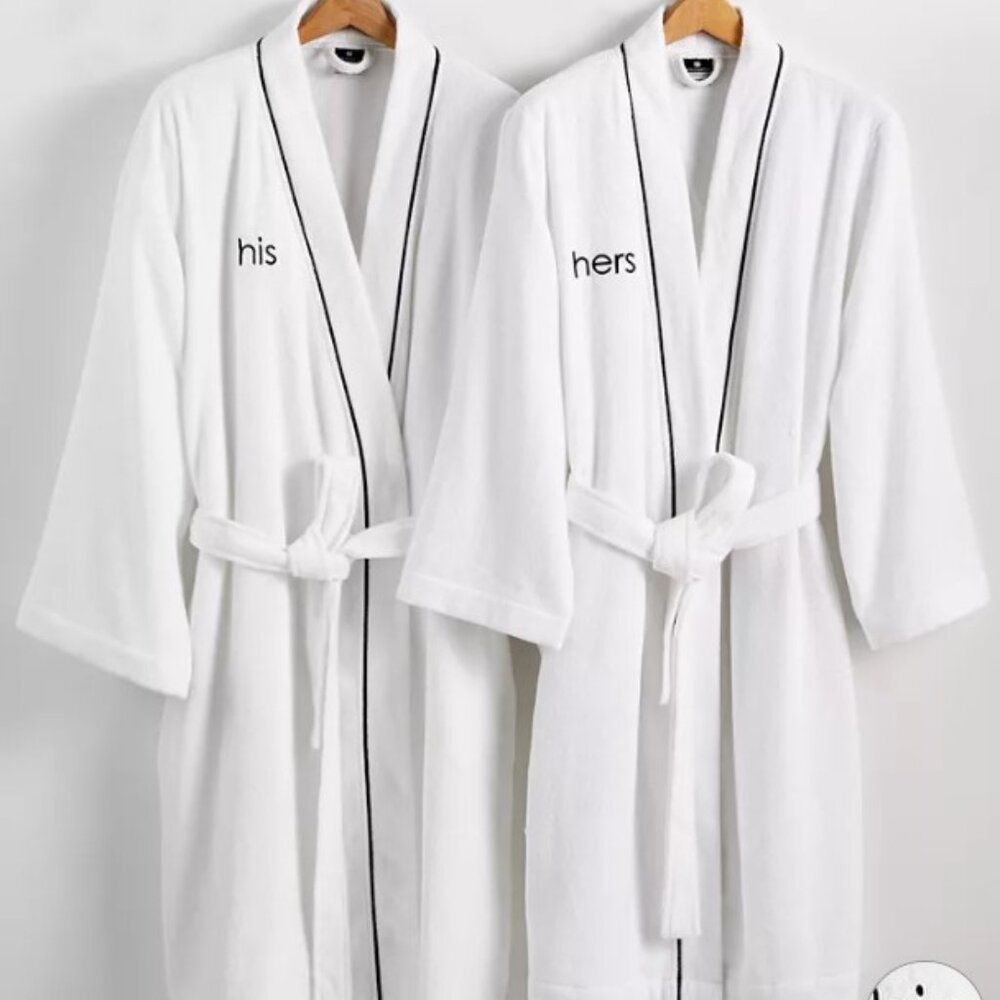 Hotel Collection Turkish Cotton Men's Robe S/M GIFT BOX NEW $200